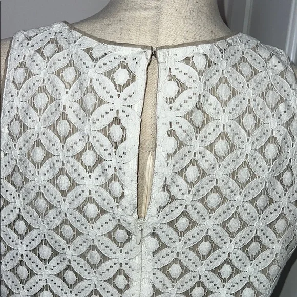 Apt.9 Chic White Sleeveless Lace Dress - Picture 4 of 10